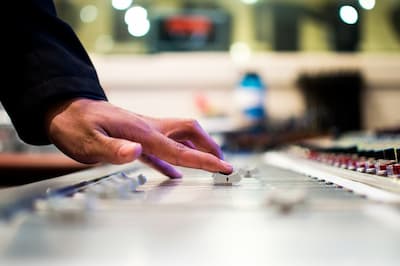 Mixing desk.