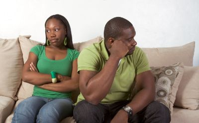Couple after arguing.